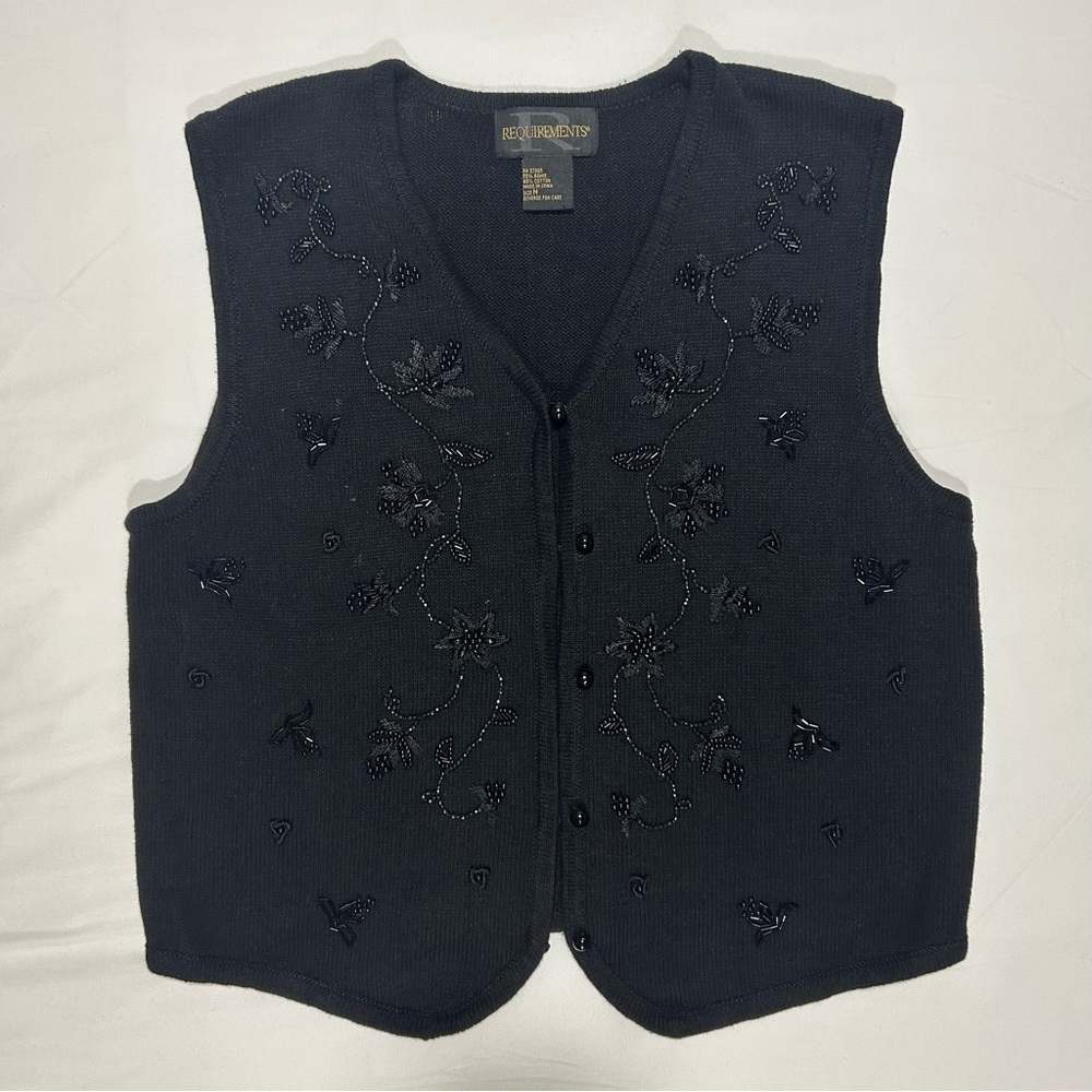 Requirements Vintage Black Vest
